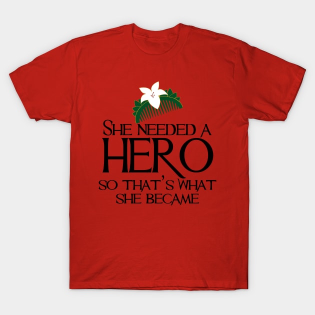 She Needed a Hero (Cherry Blossom Version) T-Shirt by fashionsforfans